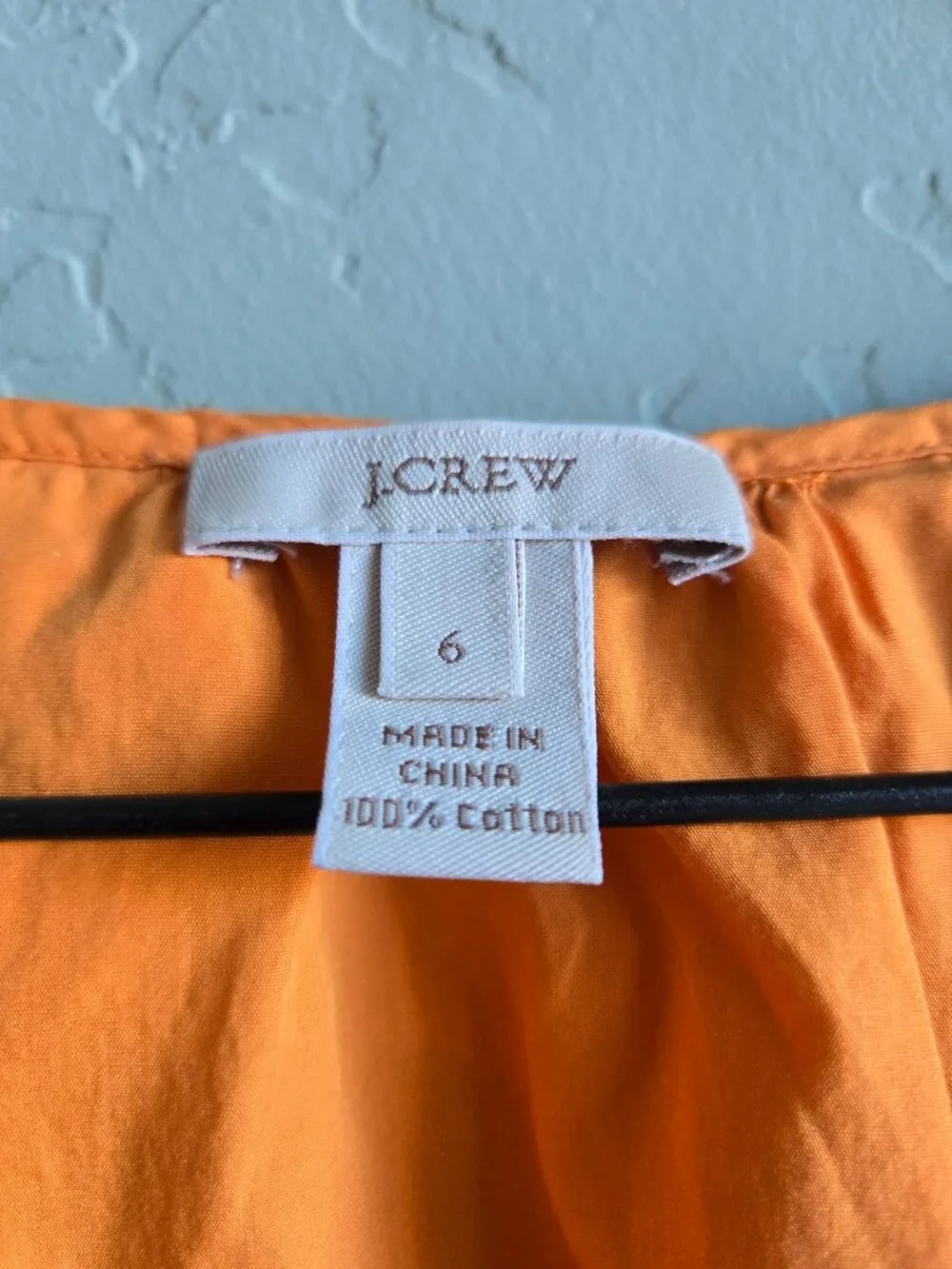 J. CREW Ruffle Front Trim Feminine Burnt Orange Squash Blouse Tank Top Women's 6